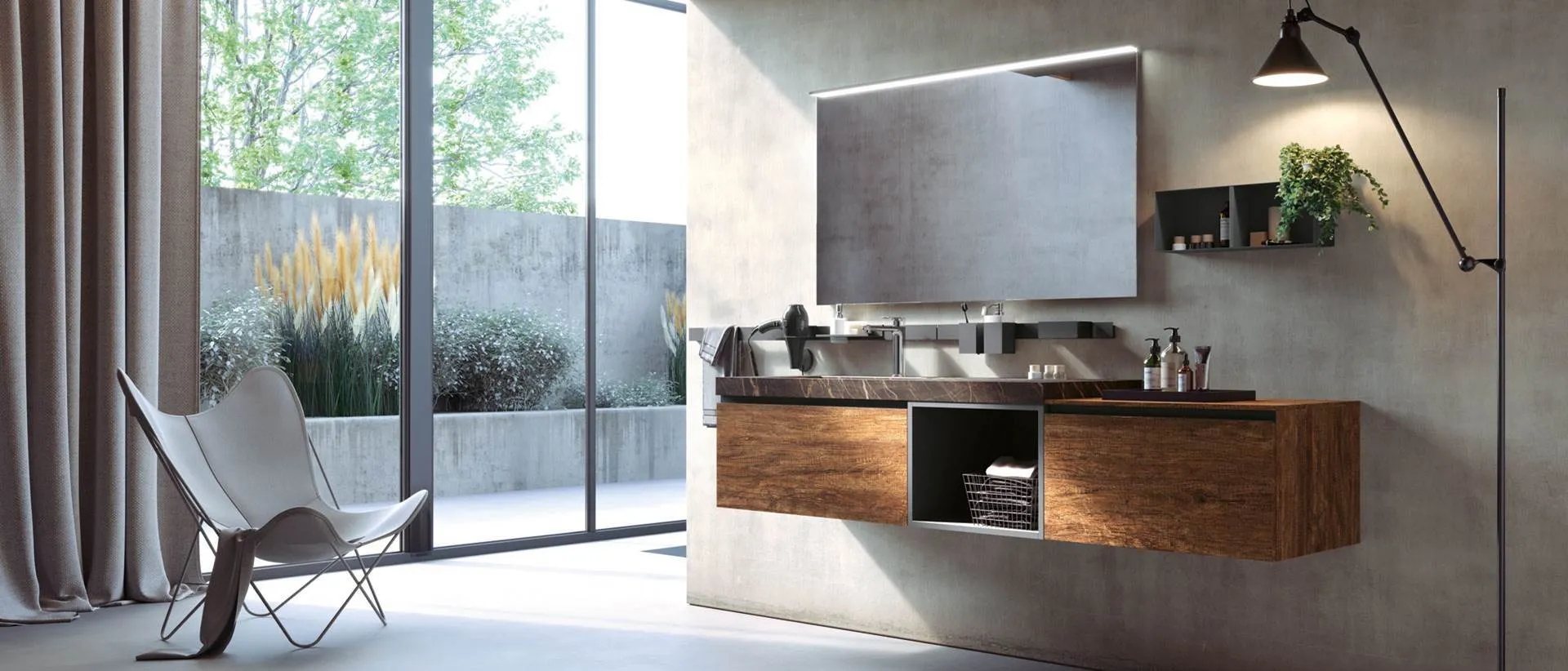 Mobile bagno sospeso "Linea 01" di Archeda